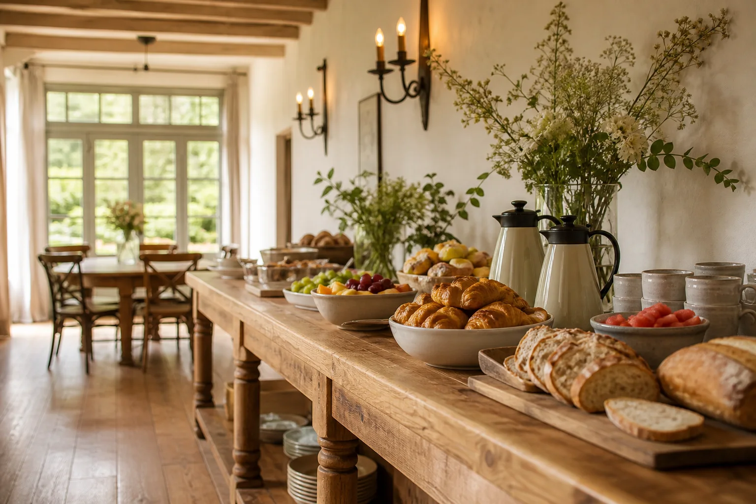 Fiktives Frühstücksbuffet